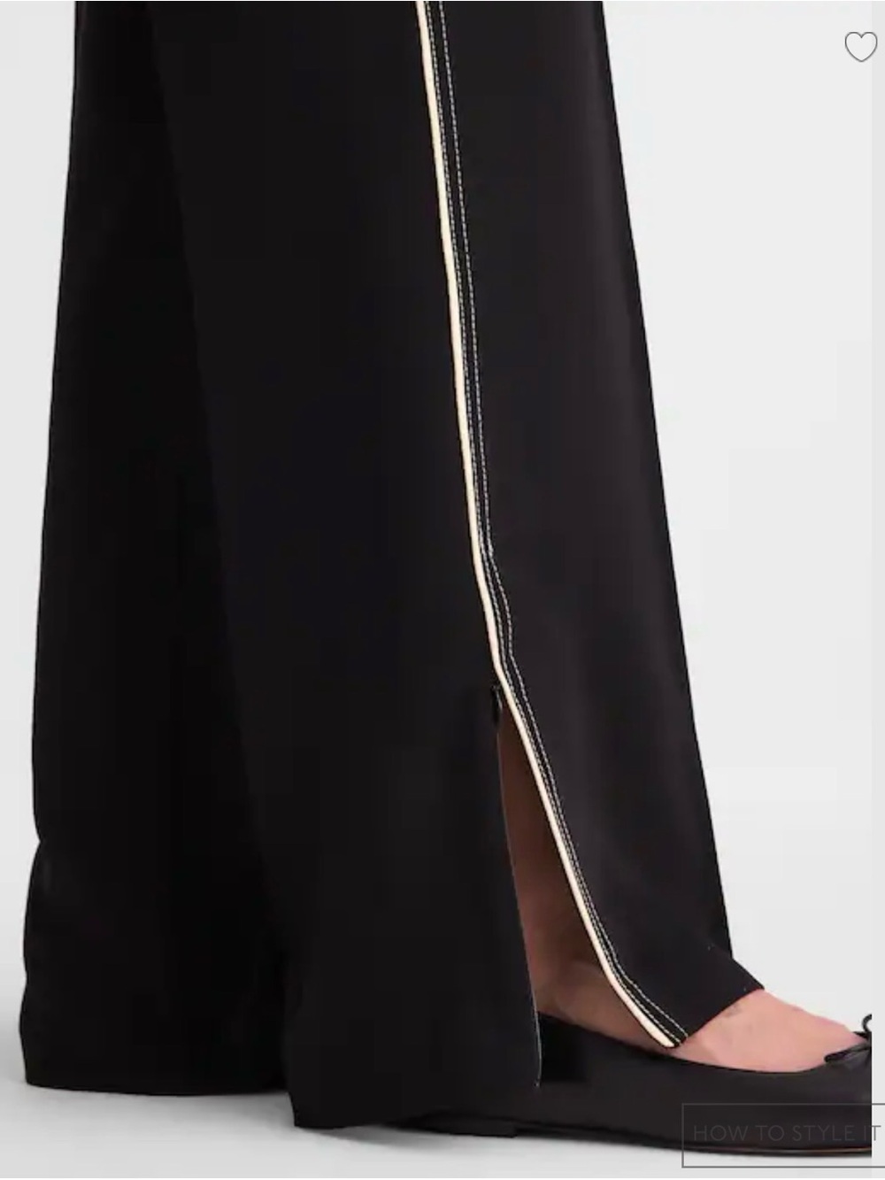 Madewell Pull On Bootcut Track Pants Black Large - Picture 6 of 10